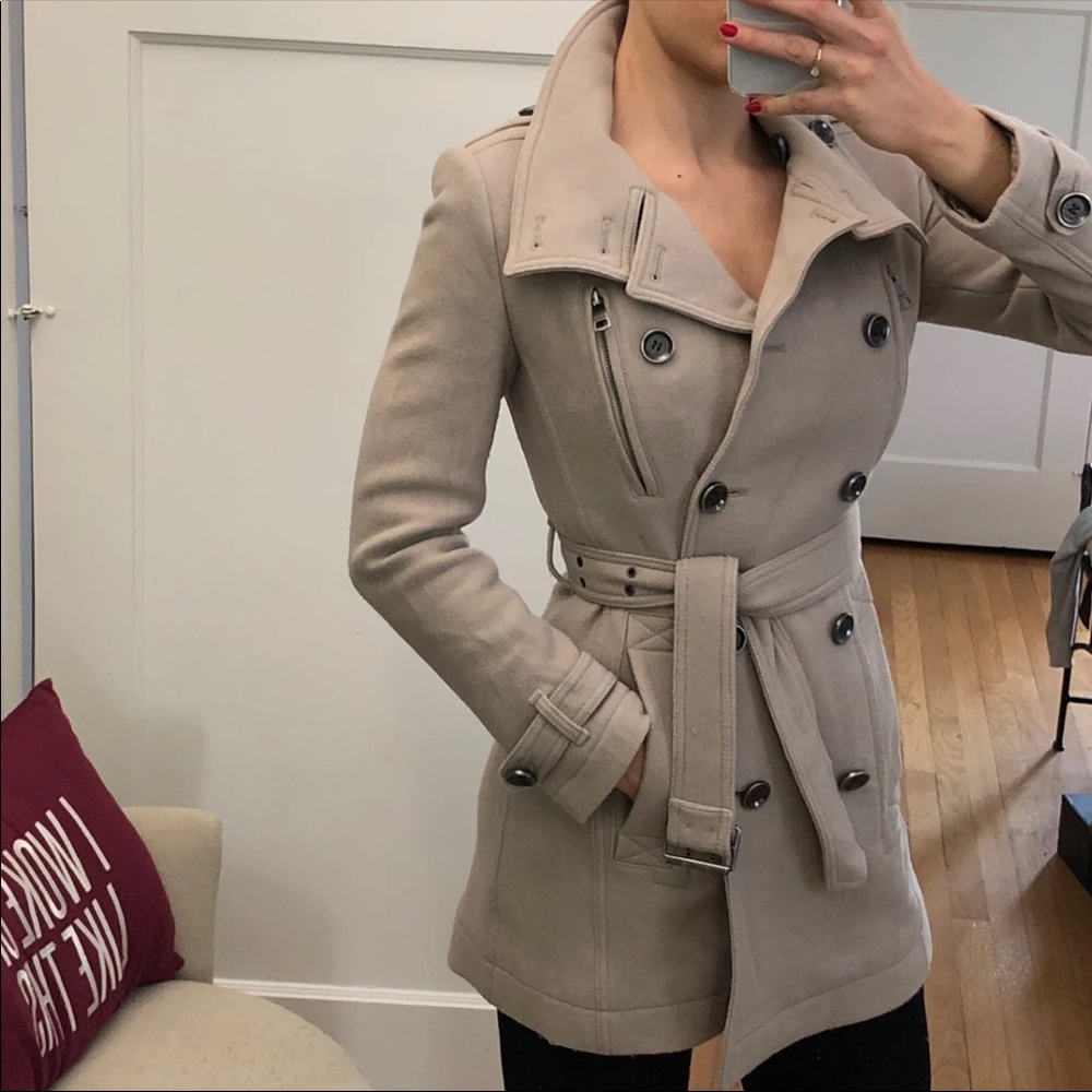 Burberry wool trench coat